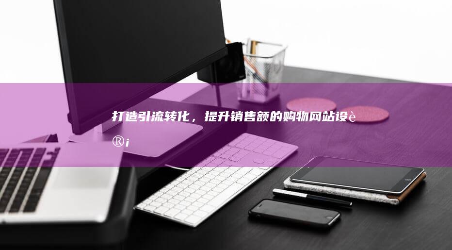 打造引流转化，提升销售额的购物网站设计